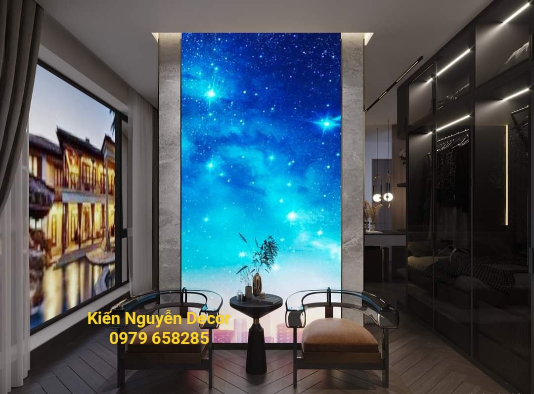 Hộp Đèn không gian Trang Trí Nhà Phố